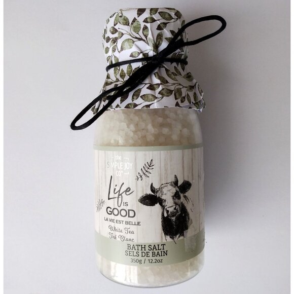 Life is Good White Tea Bath Salts 12.2oz - Picture 2 of 2